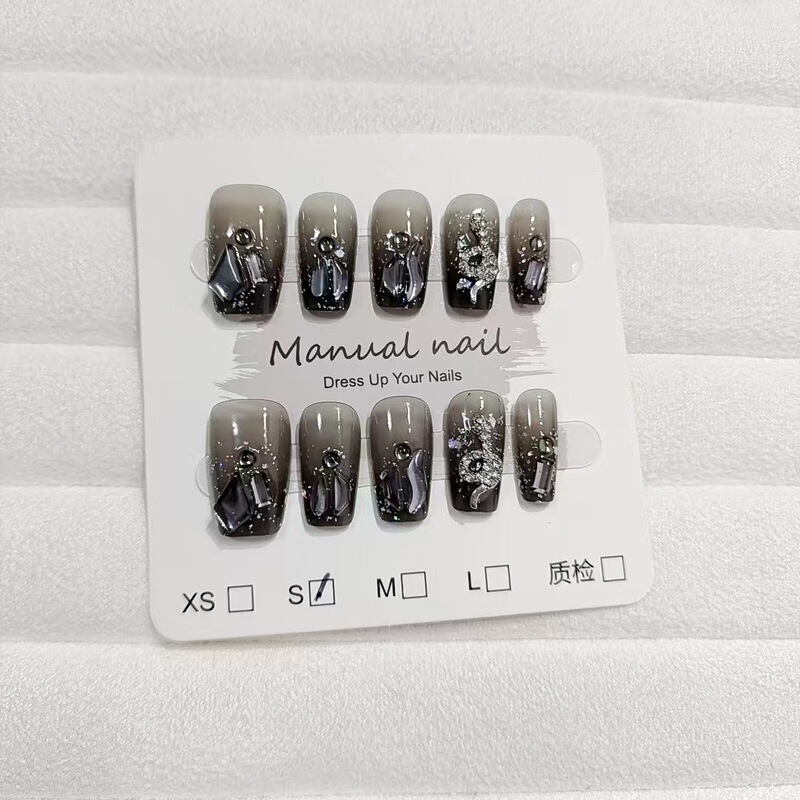 Clearance Collection of 10 Pieces of Fashionable and Elegant Nail Stickers That Enhance Complexion, Luxurious and Suitable for Students, Daily Use, Gentle and Girly Style Clearance Collection of 10 Pieces of Fashionable and Elegant Nail Stickers That Enhance Complexion, Luxurious and Suitable for Students, Daily Use, Gentle and Girly Style
