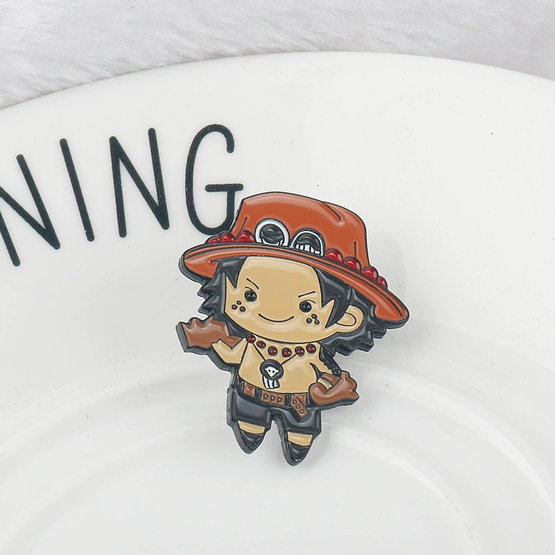 Брошь японского мультфильма аниме One Piece, заклепка Лаффи, Нефритовый Хэлк, Хоукай, рисовая бронза, та же персонаж