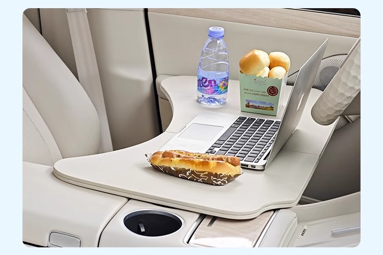Suitable for Zhijie R7 Car-Mounted Small Table, Front-Row Folding Dining Table, Office Desk, In-Car Steering Wheel Table, Foldable
