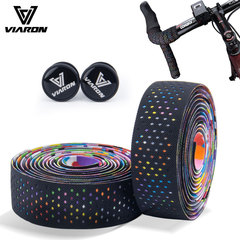 VIARON公路自行車把帶綁帶防滑透氣吸汗PU EVA死飛把帶打孔扎帶
