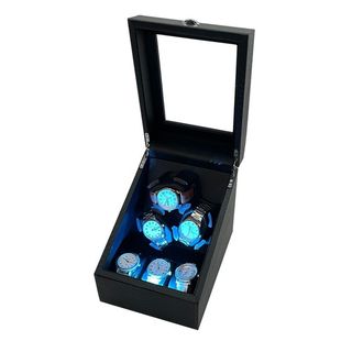The Latest Launched Leather Pattern Pu Leather Watch + Watch Storage Mechanical Automatic Winding Silent Winding Device Gift Box