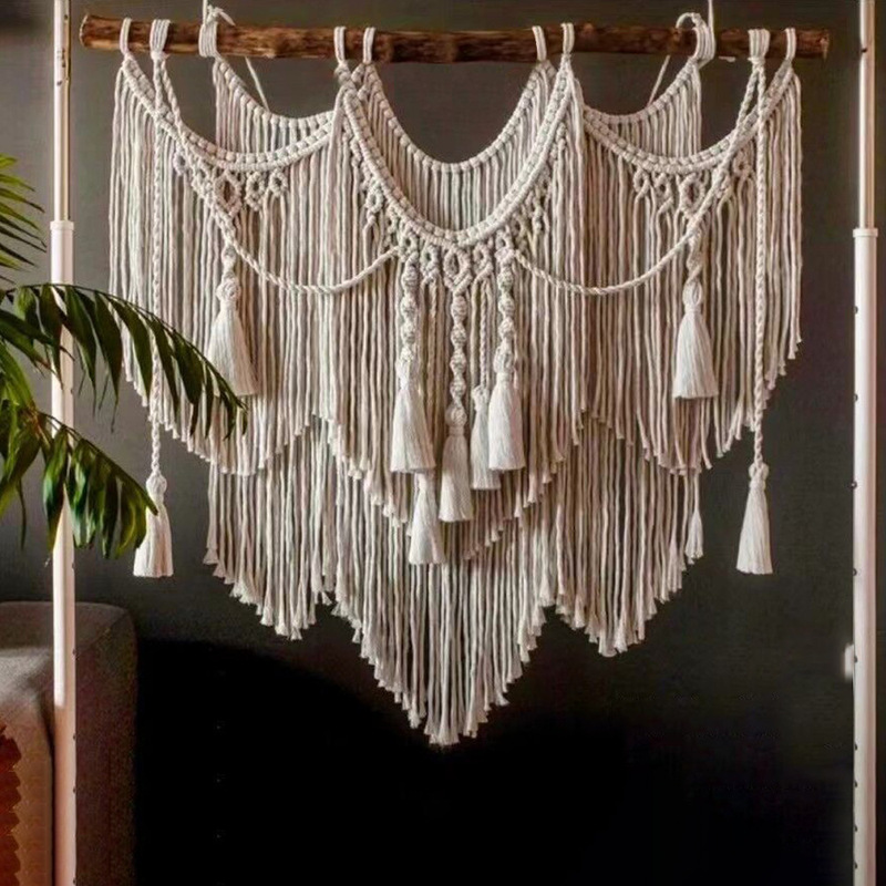 Cross-border Nordic Woven Tapestry Bedroom Room Decorations Wall Decoration Pendant Wall Decoration Tassel Tapestry