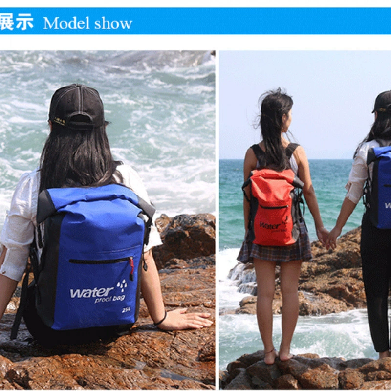Уличная водонепроницаемая сумка-ведро, пляжный кемпинг, альпинизм, отдых, дайвинг, речной плавательный рюкзак для рафтинга, 25 л, заводской