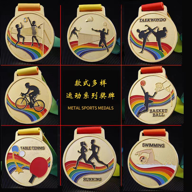 Medalla de Cristal Conmemorativa Cristal Blanco para Maratón Baloncesto y Voluntarios