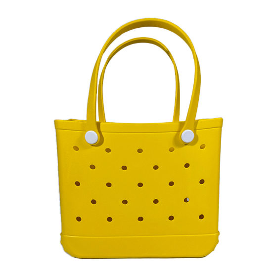 Cross-border EVA hole beach bag waterproof handbag hollow shopping storage outdoor travel diy large capacity shoulder