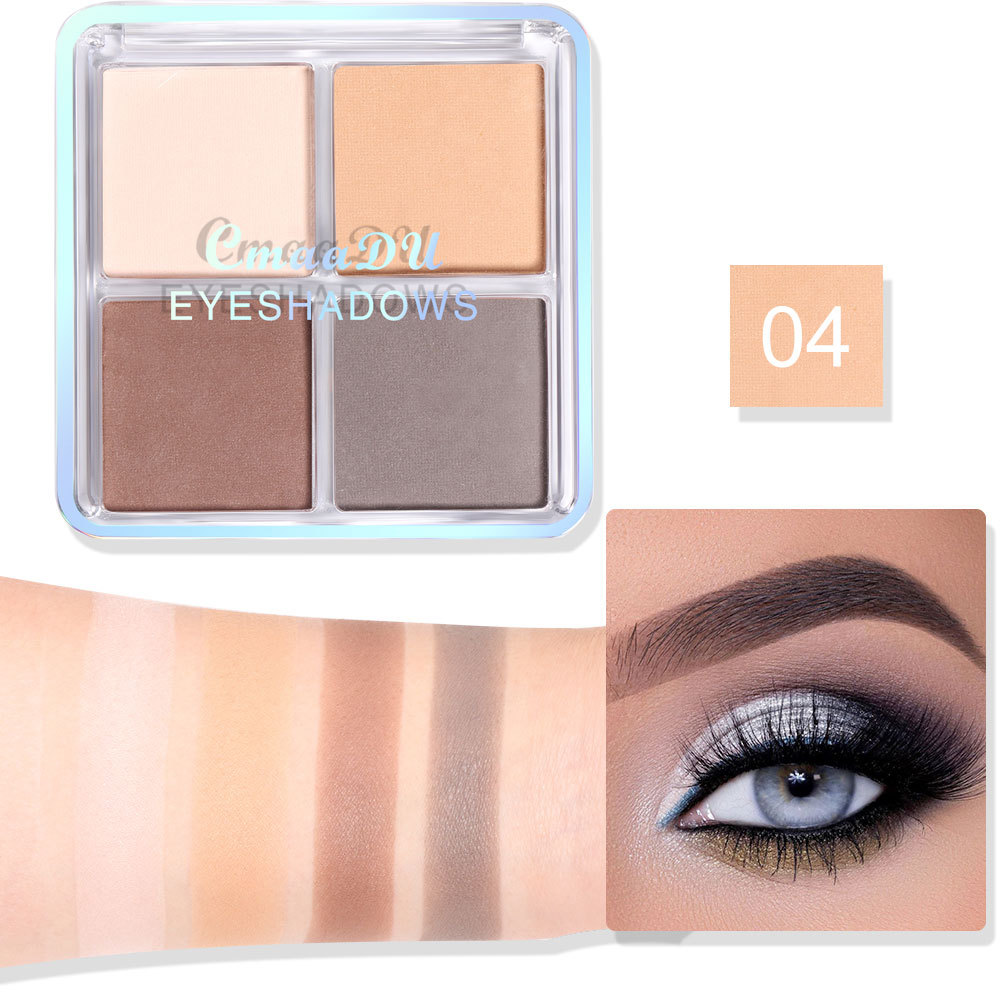 Check it out! Link Disclaimer - Exclusive for foreign trade :CmaaDU 4-color Eyeshadow matte Pearlescent Eyeshadow palette undefined