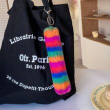 可爱毛绒尾巴挂件钥匙扣女精致书包包挂饰公仔玩偶小饰品生日礼物