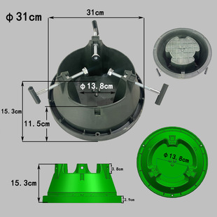 31 large capacity water storage Christmas tree tripod bracket plastic durable disc base Christmas tree fixed base chassis