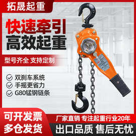 手扳葫芦手拉紧线器 0.75T 9T1.5米3米6米手动倒链手摇牵引吊葫芦