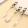 Scandinavian coffee spoon, cream fruit fork, tableware stainless steel, internet celebrity