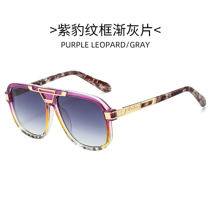 Purple leopard print frame gradually gray piece
