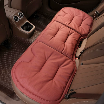 Four Seasons Pad: High-End Four-Season Ventilated Seat Cushion - volcano-red-rear-bench-cushion-factory-direct-sales-can-be-customized