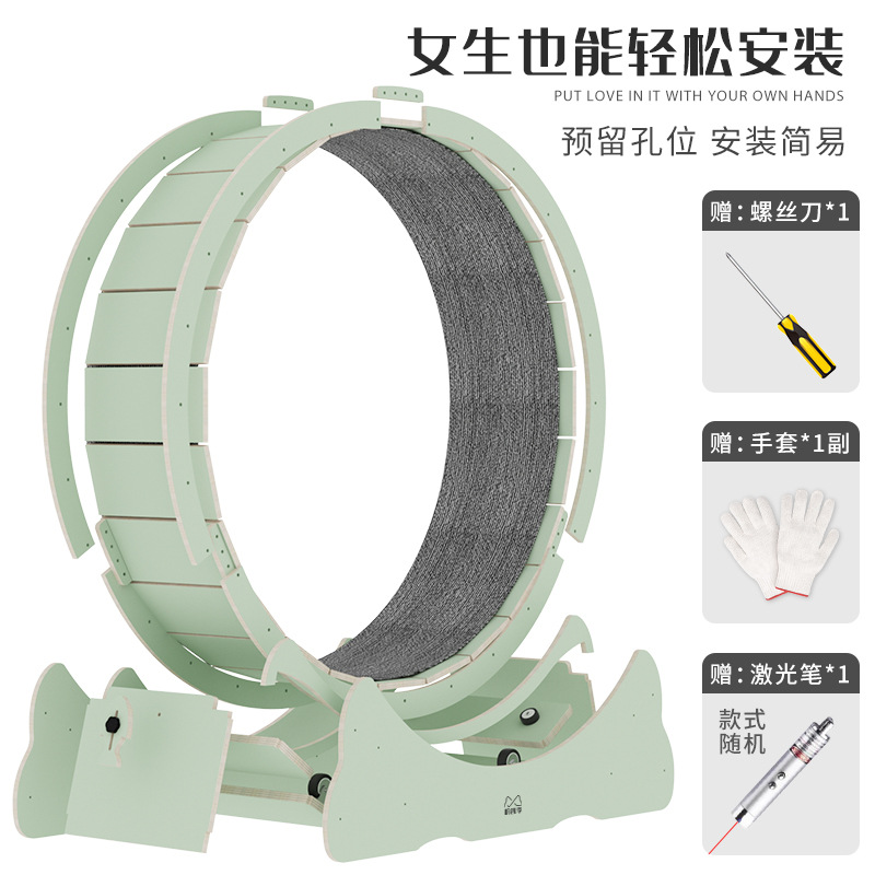 Gato caminadora rodillo fitness ejercicio madera maciza multicapa gran juguete gato escalada rack fresco gato caminando máquina multicolor