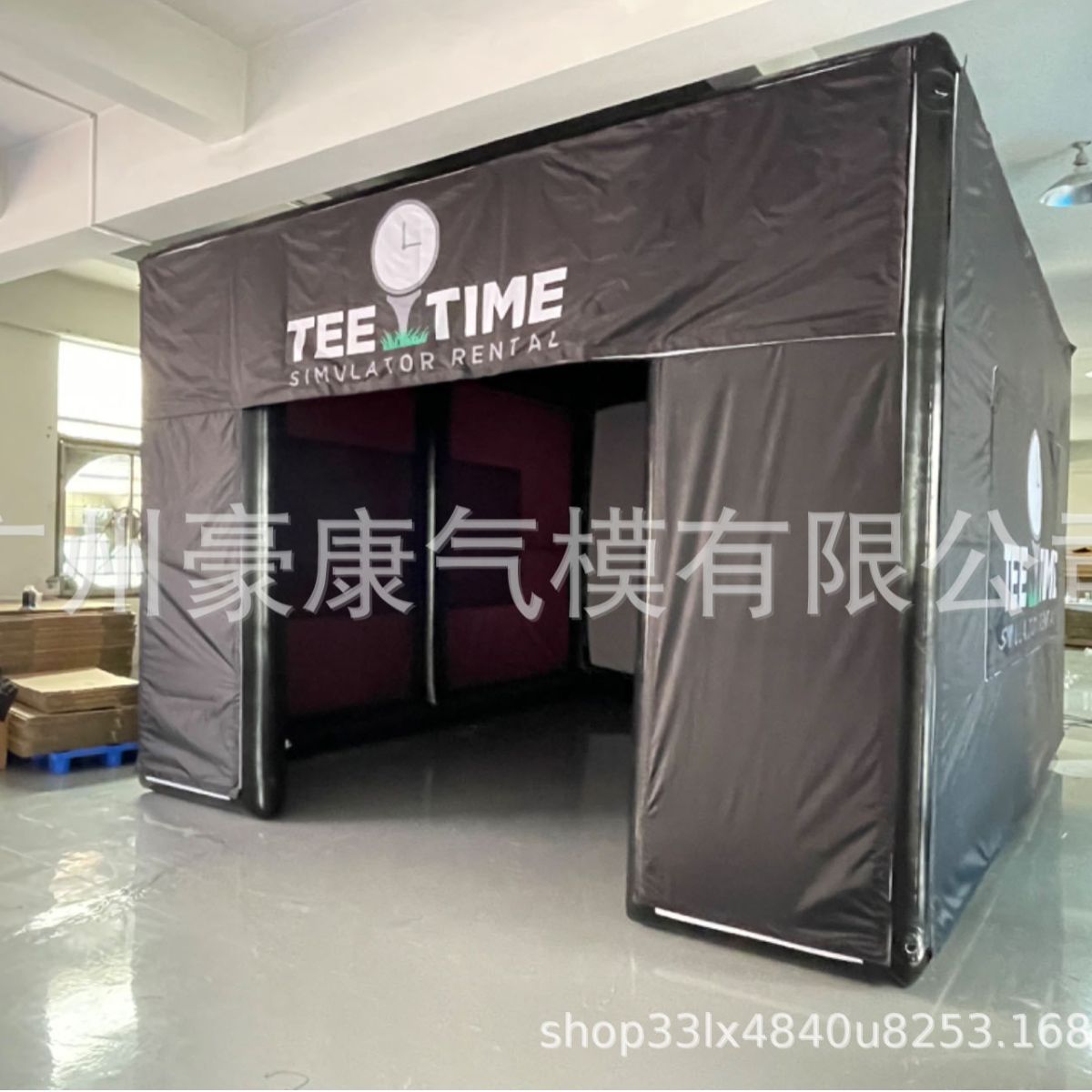 厂家直供大型户外野营广告展览活动婚礼充气帐篷模型高尔夫球房