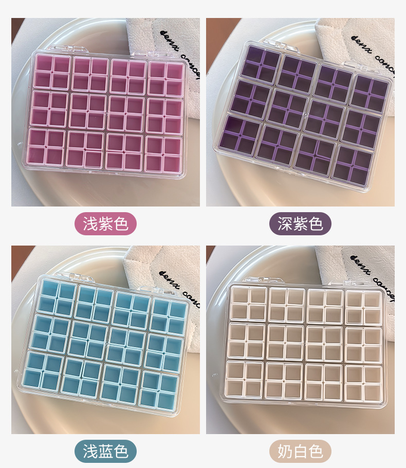 Mini Nail Art Rhinestones in Macaron Colors, Non-Interlocking Nail Art Materials, Storage and Sorting, Detachable Compartments, Nail Art Tools