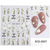Nail stickers, fake nails, white mountain tea for nails, suitable for import, new collection, orchid