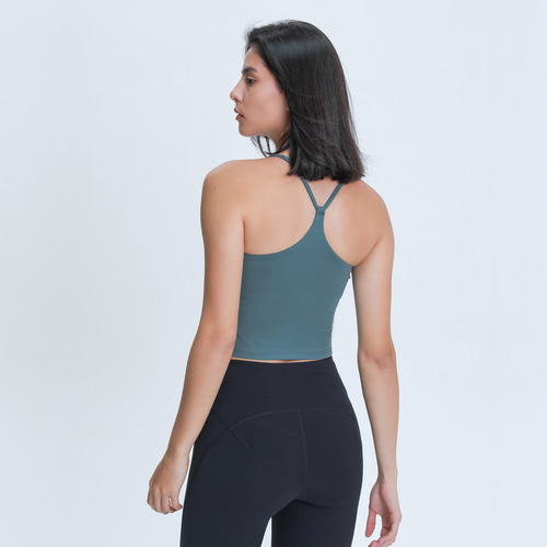 A new model of drop shipping, removable Y-shaped vest, sexy thin straps, beautiful back, fitness suspenders, sports yoga vest