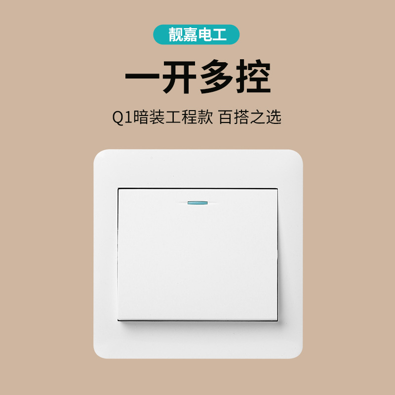 Q1 white one-on-one multi-control switch