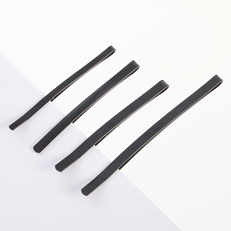 大弯夹金色银色弓形一字夹麻花发夹配件批发厂家直销DIY夹