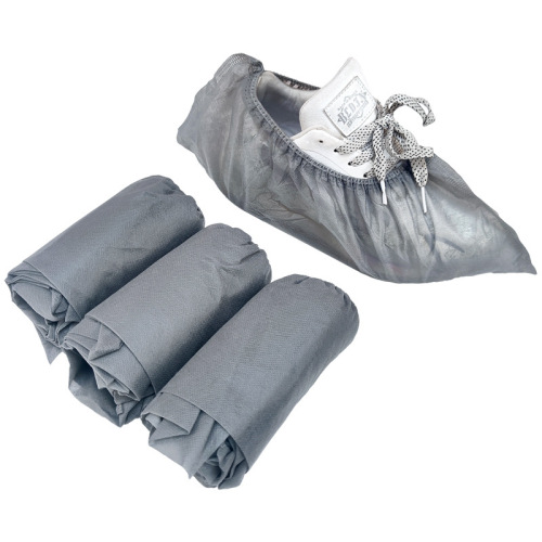 Indoor disposable shoe covers for home use, thickened dustproof and slip-resistant shoe covers for machine rooms, student adult foot covers, non-woven shoe covers, gray