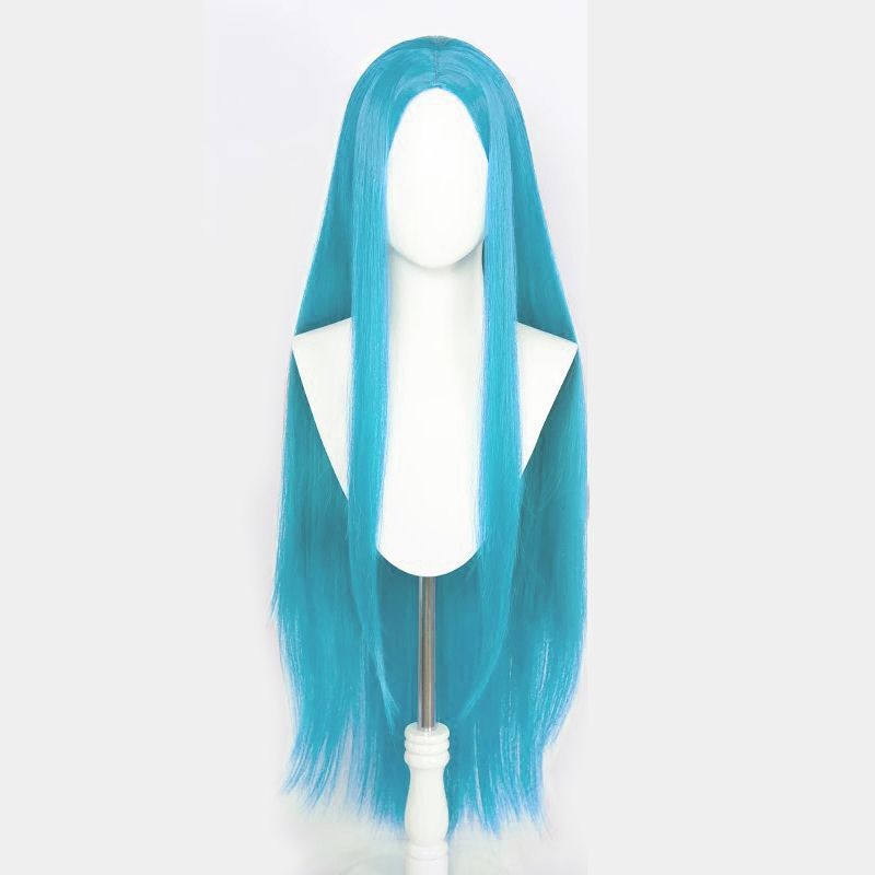 万能コスプレウィッグ、ミドルパートロングストレートヘア100cm、単色ヘアカバー、女装専用スタイリング、リアルウィッグセット卸売|undefined