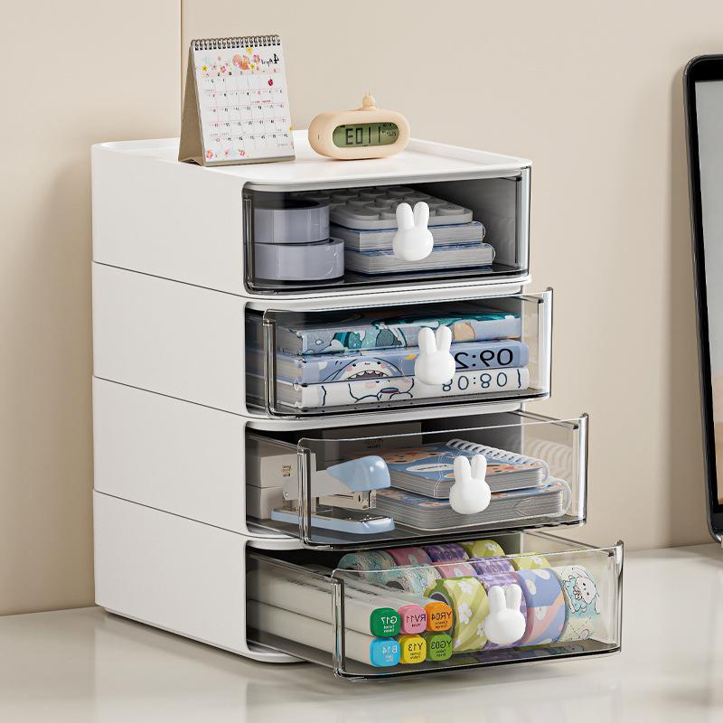 Escritorio sundries papelería organización caja de almacenamiento multi-rejilla caja apilable combinación estudiante escuela dormitorio compartimiento caja de almacenamiento