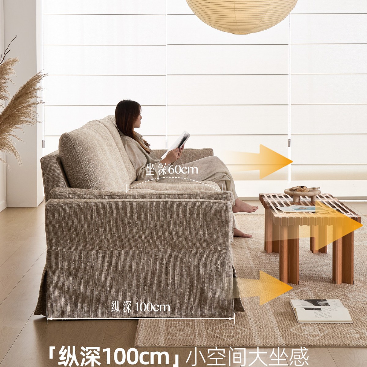 Sofá de cama de nube estilo francés sala de estar de pluma recta desmontable y lavable algodón lepra actincio tela de sofá de casa pequeña