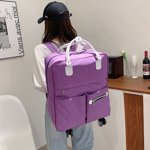 Short-distance travel bag mother bag luggage bag universal wheel boarding case trolley bag women's lightweight travel bag business trip luggage