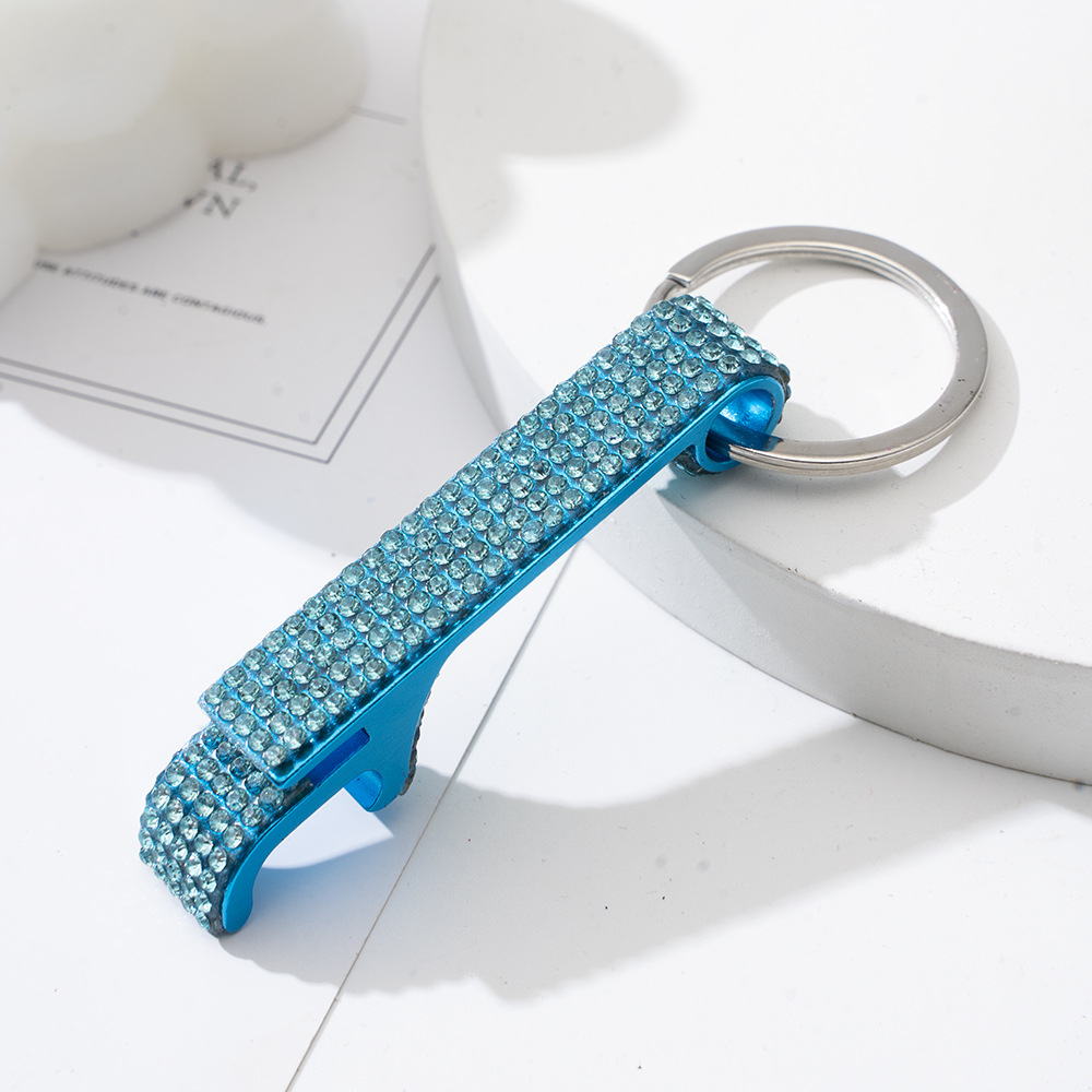 20g Weight Rhinestones Inlay Material Can Openers, Keychain Classification 1 Piece Quantity Daily Occasion Aluminium Alloy Material Geometric Pattern Unisex Gender Classic Style Style 1 Piece Classic Style Geometric Aluminium Alloy Rhinestones Unisex Can Openers Keychain 5