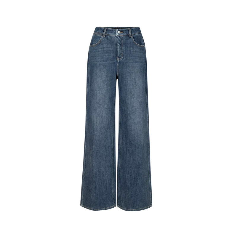 MM Maimai 26 Autumn New Collection of Magic Pants: Women's Tencel Cotton Four-Way Stretch Slightly Wide Cotton Jeans 5H8150451 MM Maimai 26 Autumn New Collection of Magic Pants: Women's Tencel Cotton Four-Way Stretch Slightly Wide Cotton Jeans 5H8150451