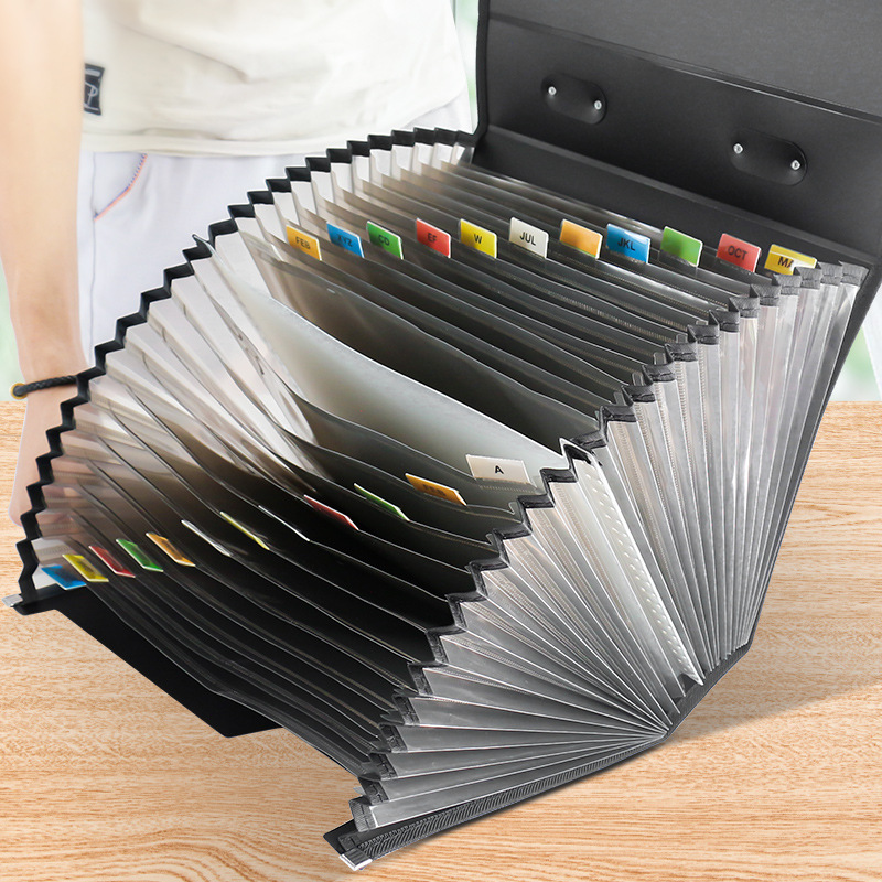 Factory wholesale 26 portable multi-layer folder A4 office students with large capacity test paper storage organ bag