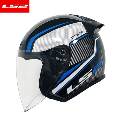 Retro Helmet All Year Round Of608 — Motosiklet dəbilqələri - m-black-orchid-lines