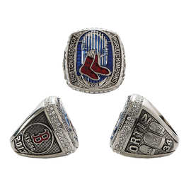 MLB 2013波士顿红袜棒球总冠军戒指钢膜欧美球迷收藏外贸厂家直销