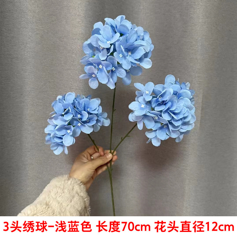 蓝色系仿真花婚礼婚庆场地场景布置道具装饰花艺花材花束假花批发|undefined