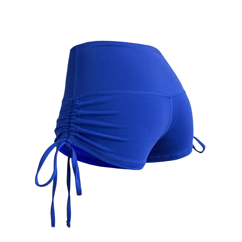 Deportes hot girl pantalones cortos de tres puntos pantalones ajustados de cintura alta pantalones cortos de yoga con cordón para mujer WA74 Trade Supply Chain Factory al por mayor