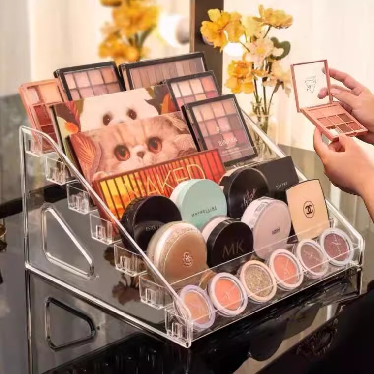 Multi-Layer Acrylic Display Rack Ladder-Shaped Transparent Nail Salon Nail Polish Display Rack Cosmetics Lipstick Storage Rack Multi-Layer Acrylic Display Rack Ladder-Shaped Transparent Nail Salon Nail Polish Display Rack Cosmetics Lipstick Storage Rack