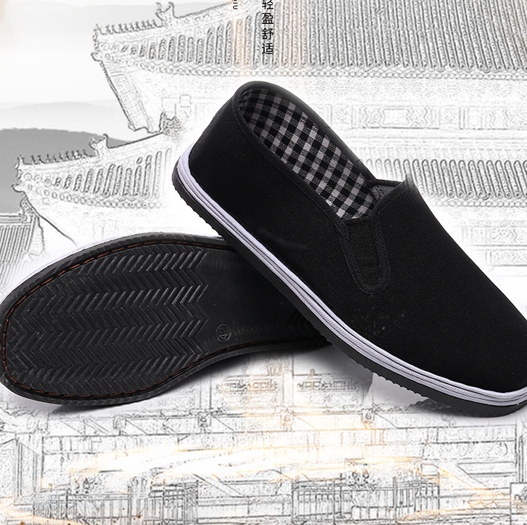 Directly for old Beijing cloth shoes men's wholesale spring and autumn breathable light comfortable feet leisure work labor protection cloth shoes