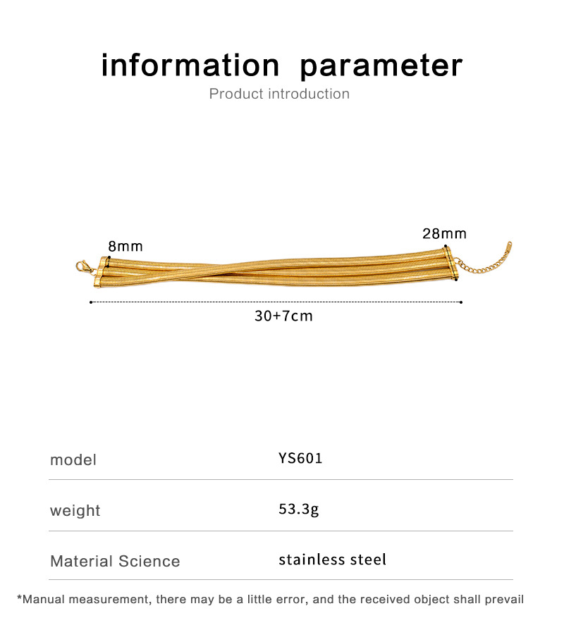 61g Weight 0.03µm Gold Plating Thickness PVD Coated Gold Plating Process 18K Real Gold Plated Plating Material Stone-Free Inlay Material Choker Classification 304 Stainless Steel Chain Material Hip-hop Geometric Stainless Steel Plating Choker