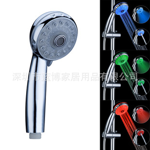 led spray shower adjustable water multi-function nozzle led three-function luminous color changing shower 8008-A21