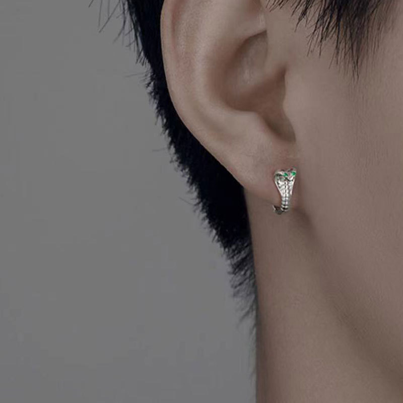 Náušnice Wind Cobra pro muže, americké ušní přezky, dámské personalizované seniorské náušnice, hip hopové ušní šperky, nový trend_voghion.com