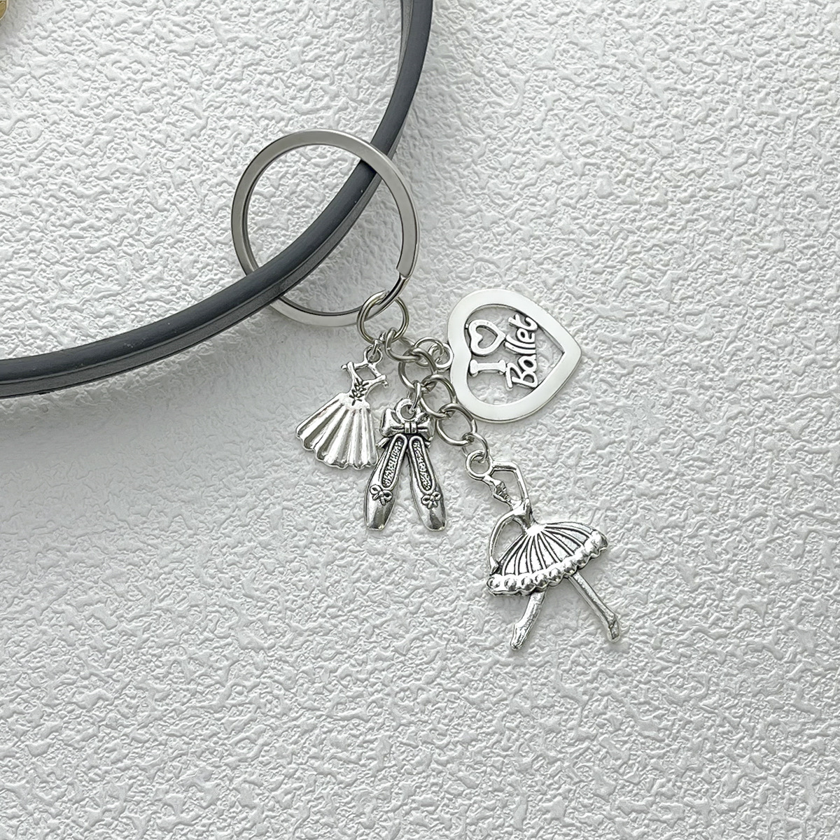 Holiday, Daily Occasion 1 Piece Simple Style Heart Shape Alloy Keychain