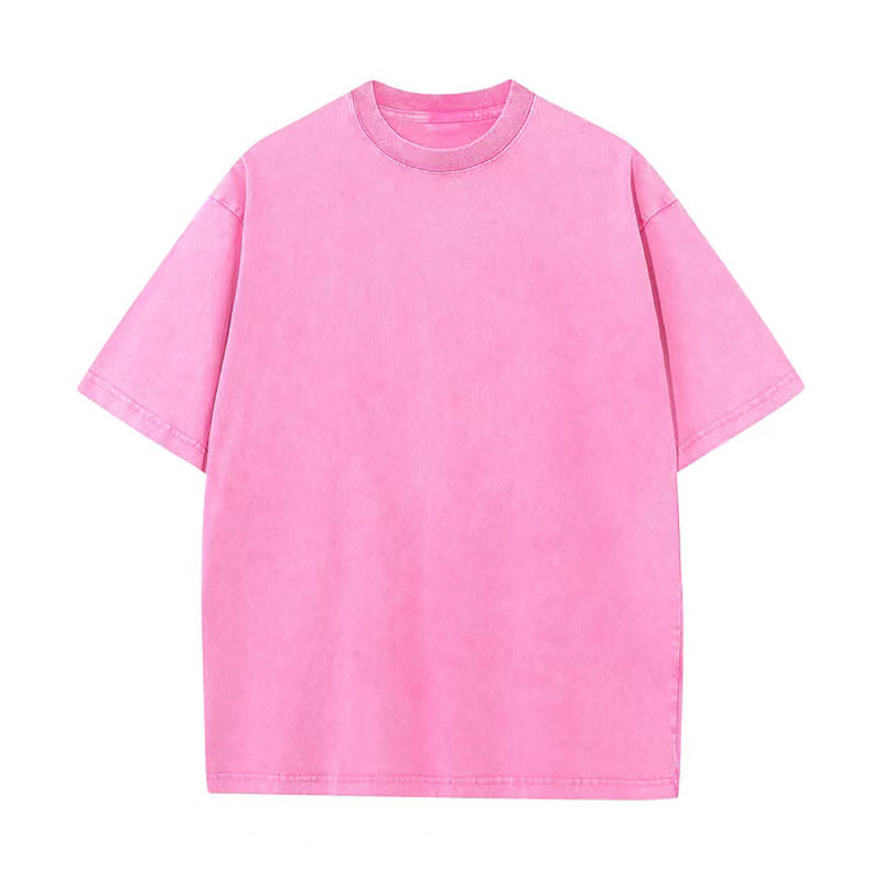 300g重ポンド水洗いして古い潮牌を作って肩の半袖のtシャツの男の百合のゆったりしている欧米のinsのカップルの上着の潮を作ります。|undefined