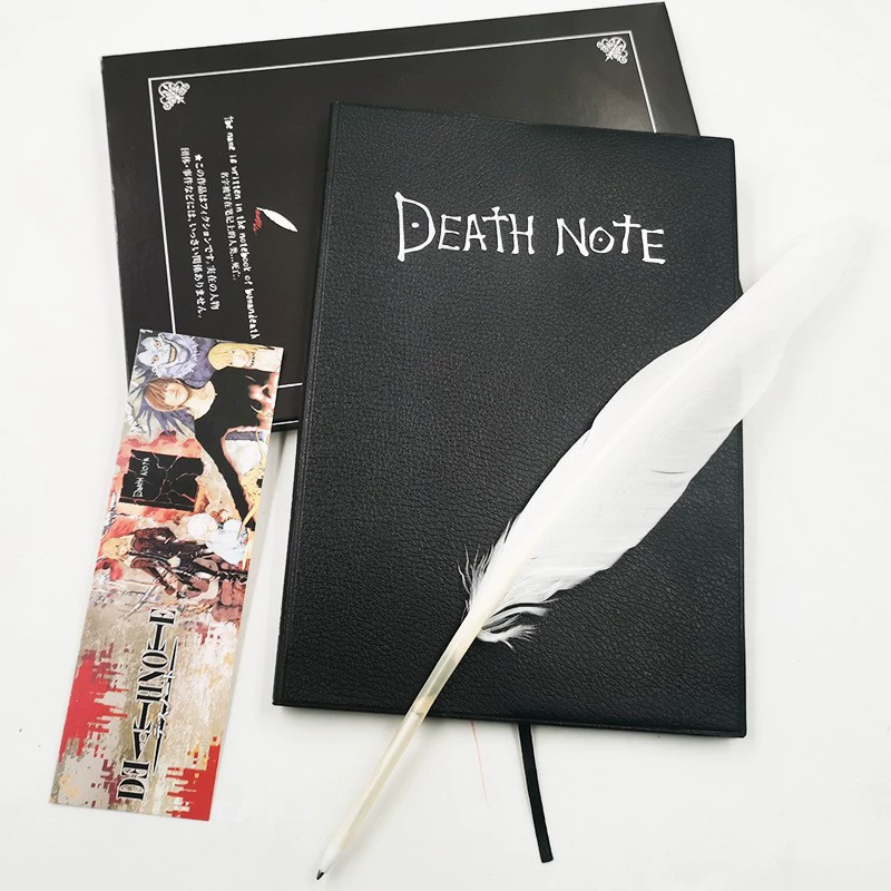 Notebook (Death Note) Replica, Quill Pen & Charms Set, A5-style Notebook, Multiple Kits
