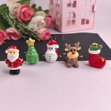 立体树脂圣诞系列 雪人老人圣诞树DIY钥匙链扣挂件摆件树脂配件