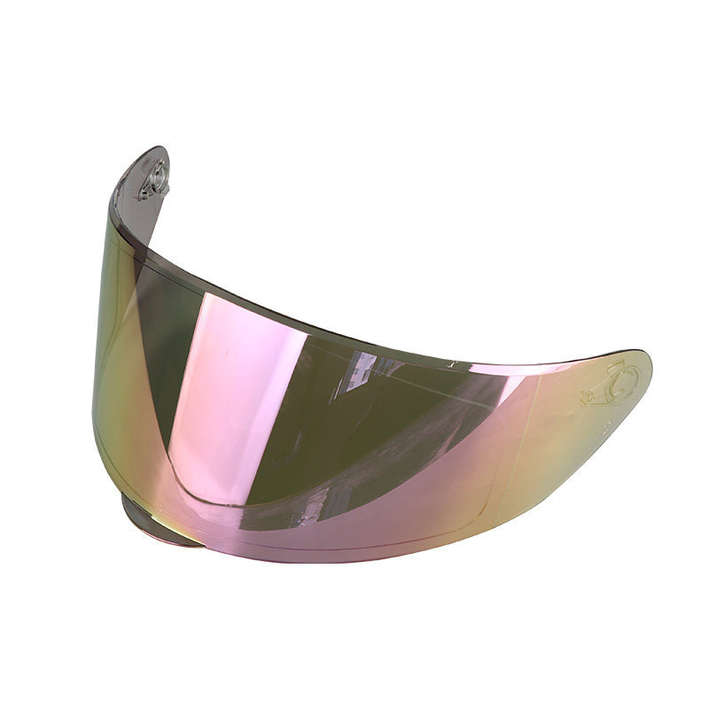 Motorcycle Large Lens Black Tea Silver-Coated Colorful Motorcycle Helmet Accessories for Riding, Unisex, Night Vision, Light-Transmitting