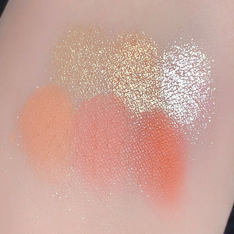 POPO CANDY Six-color Bear Blush Palette, Blush, Highlight, Shadow, Contouring all-in-one Palette, Facial makeup Tiktok undefined