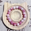 Rose red macaron bracelet (opp bag)