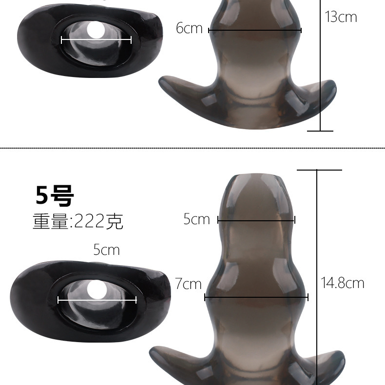 Hollow Anal Plug Dilator, Wearable TPE Backcourt Toy, Leak-Proof Design — detail image 13