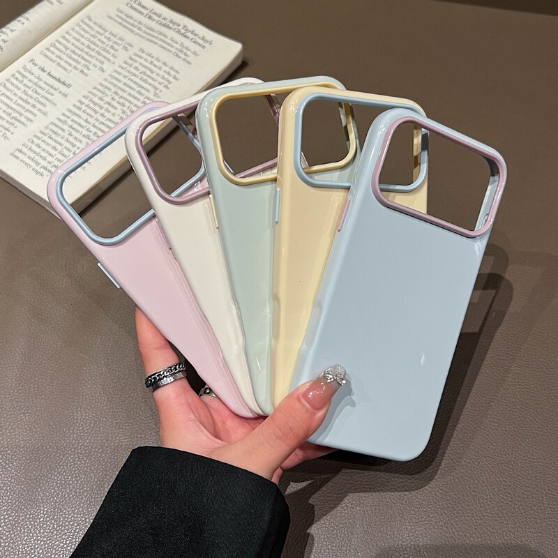 Macaron jelly phone case, suitable for Samsung S26FE, A27 solid color, minimalist design, A37 pudding style, A57 cream color, large holes