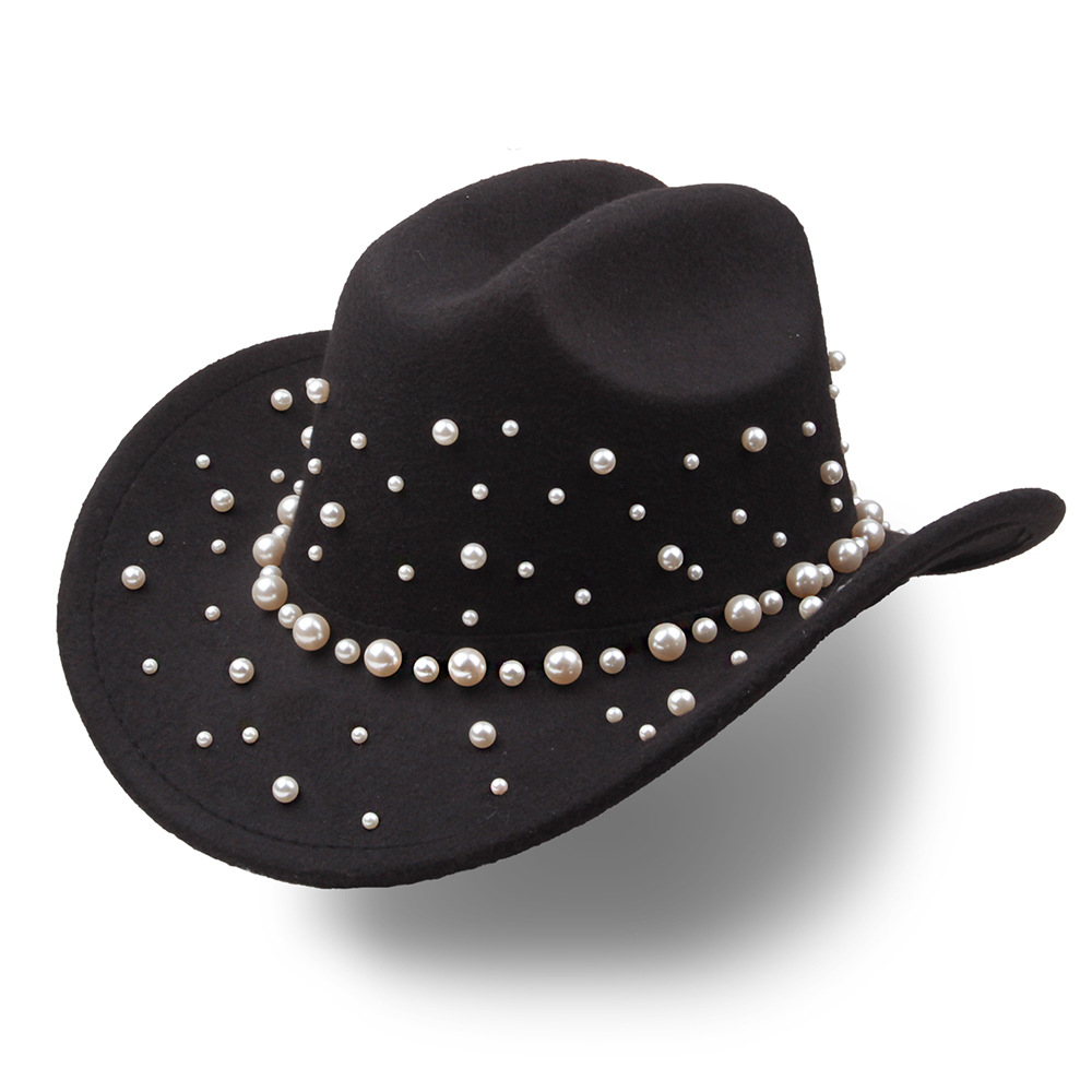 Sombrero de vaquero de fieltro – para bodas/fiestas temáticas, estilo western